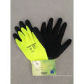 10g Fluorescent Warning Color Latex Coated Chemical Work Glove